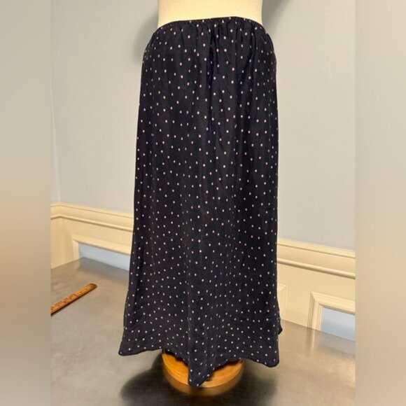 Dresses & Skirts - Silk vintage polka dot slip midi skirt